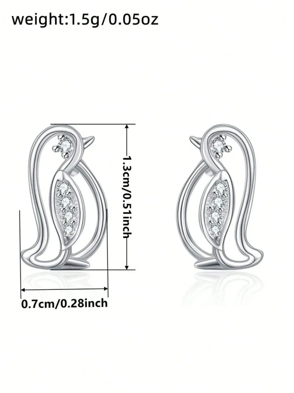 Cute penguin stud earrings‎